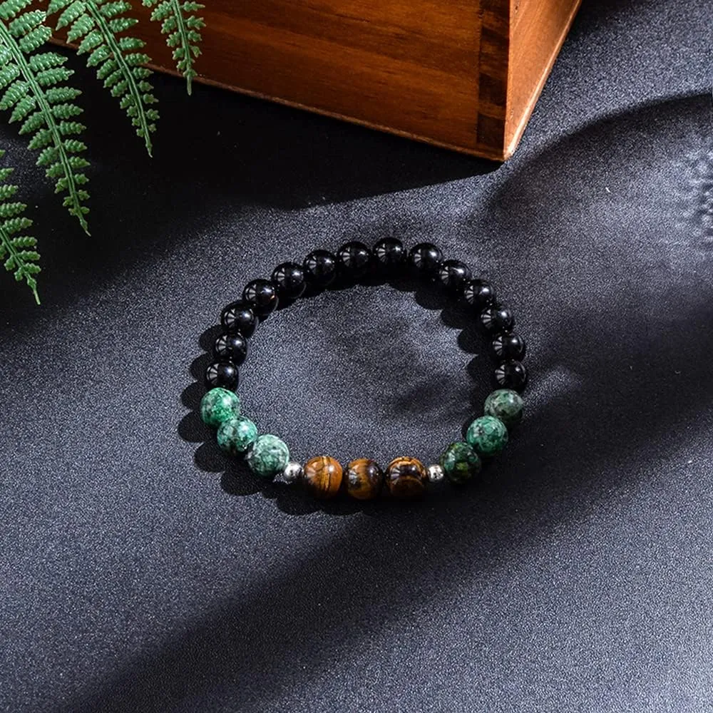 108 Mala Prayer Beads Necklace 8mm Natural Stones Meditation Yoga Jewelry Sets 108 Hand Made Japa Mala Beaded Long Tassel Necklace with Tassel Pendant for Men and Women