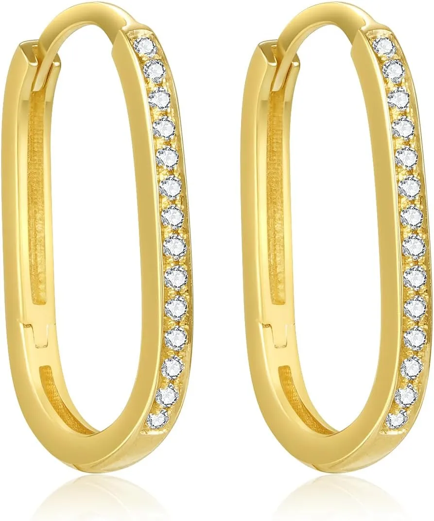 14k Solid Gold Diamond Earrings Series,DEF VS~VVS, No fading, No allergies, Non gold-plating,Lab grown Diamond