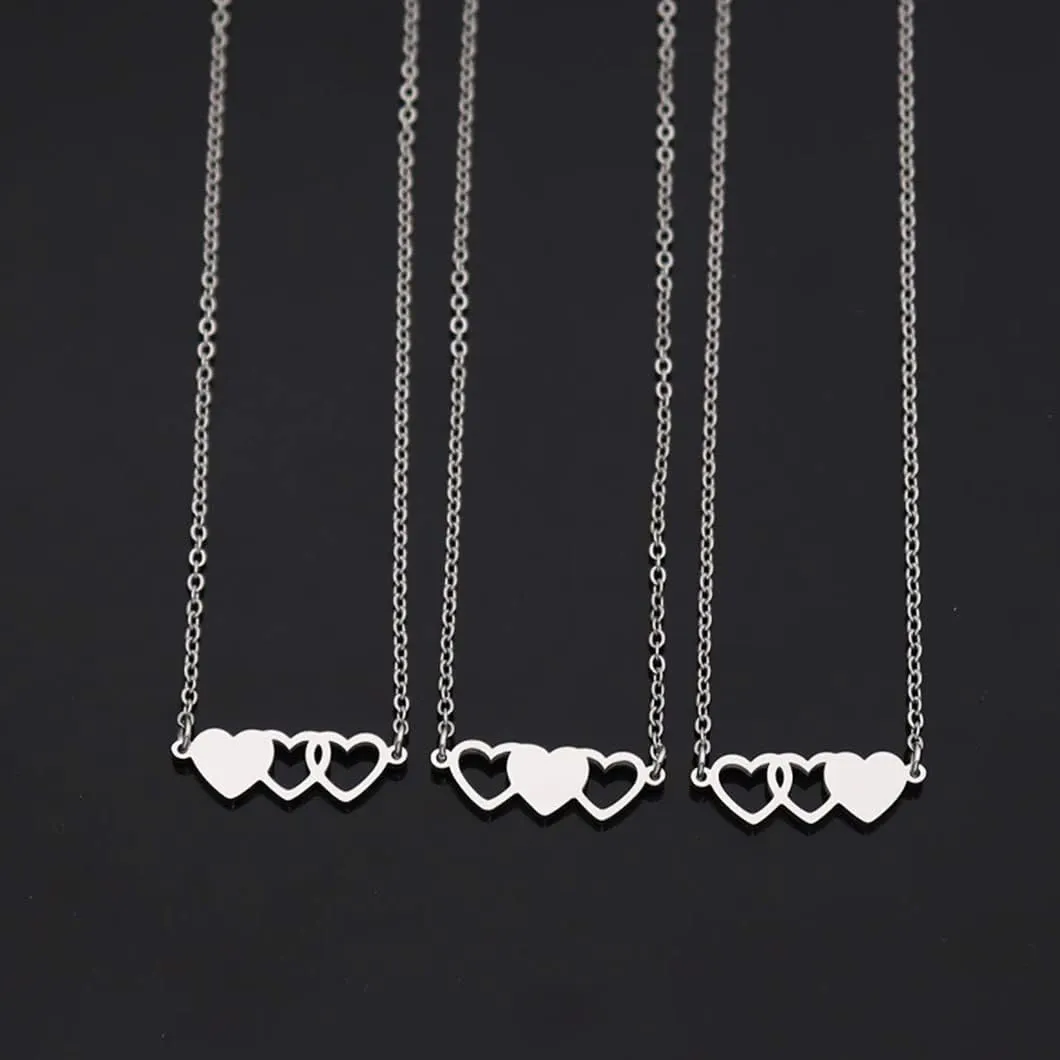 3 Sisters Bracelets Best Friends Necklace for 3 Set of 3 Heart Bracelets 3 BFF 3 Bestie Long Distance Friendship Gift
