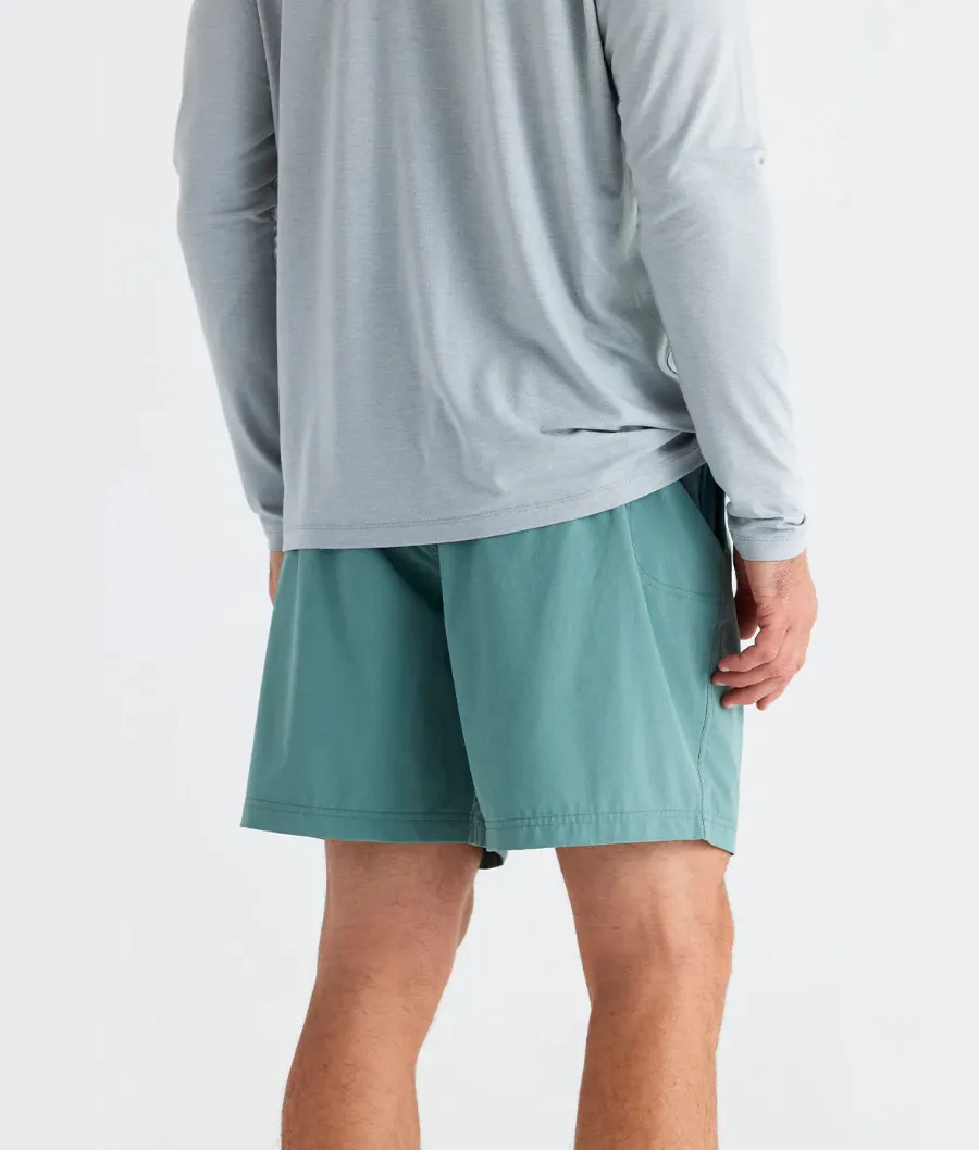 7" Lined Breeze Short Sabal Green