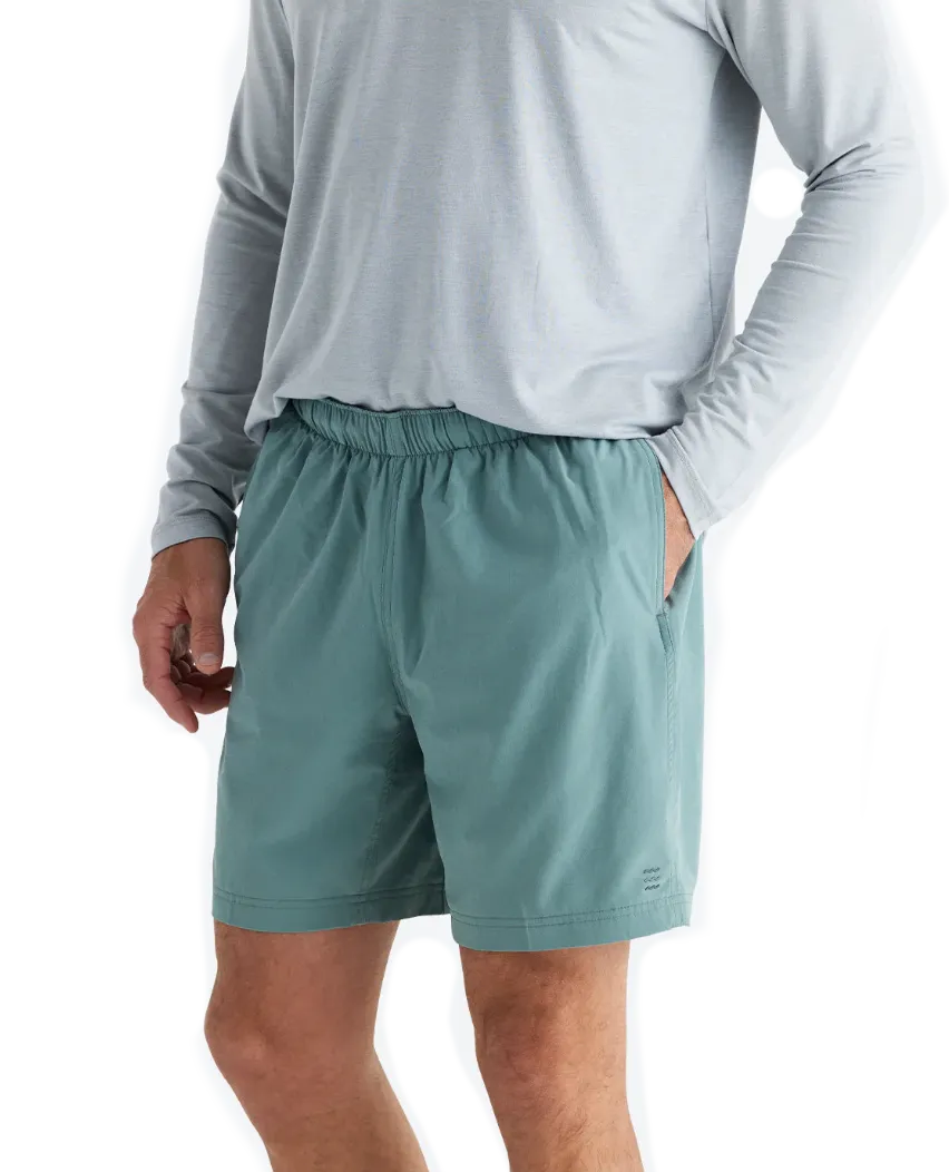 7" Lined Breeze Short Sabal Green