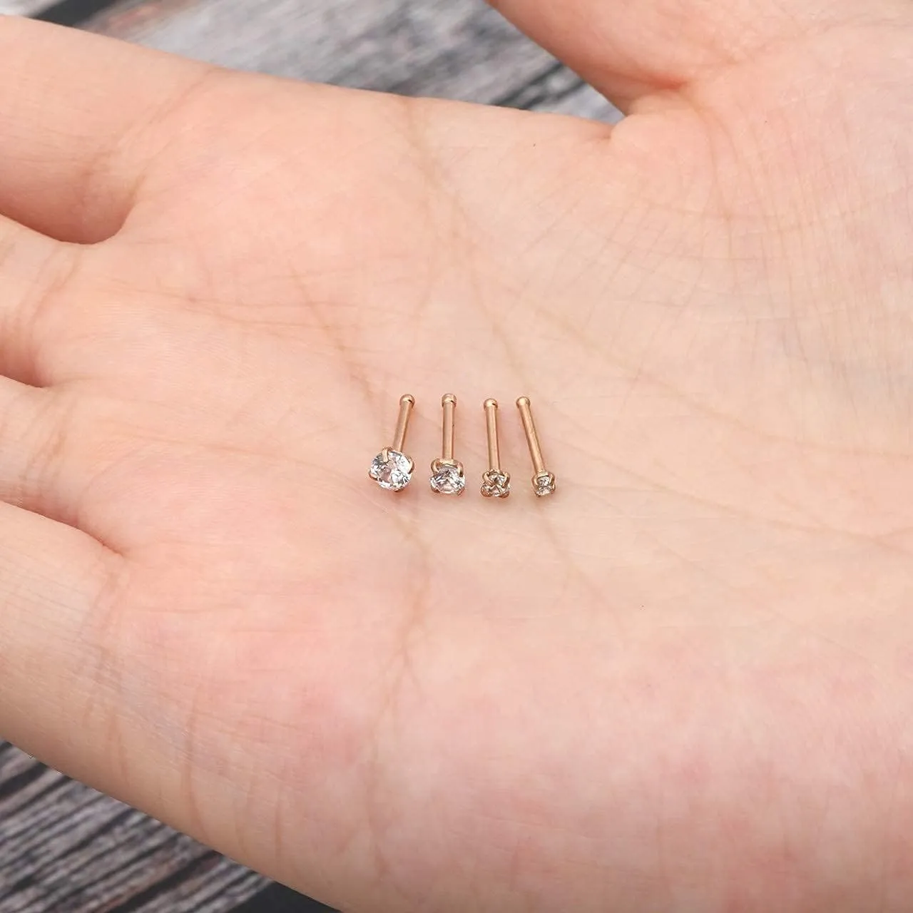 AllerPierce 20G Nose Rings Set 30-40Pcs Bone Screw L Shaped Studs Hypoallergenic Tragus Cartilage Ring Hoop Stainless Steel Piercing Jewelry for Women Men