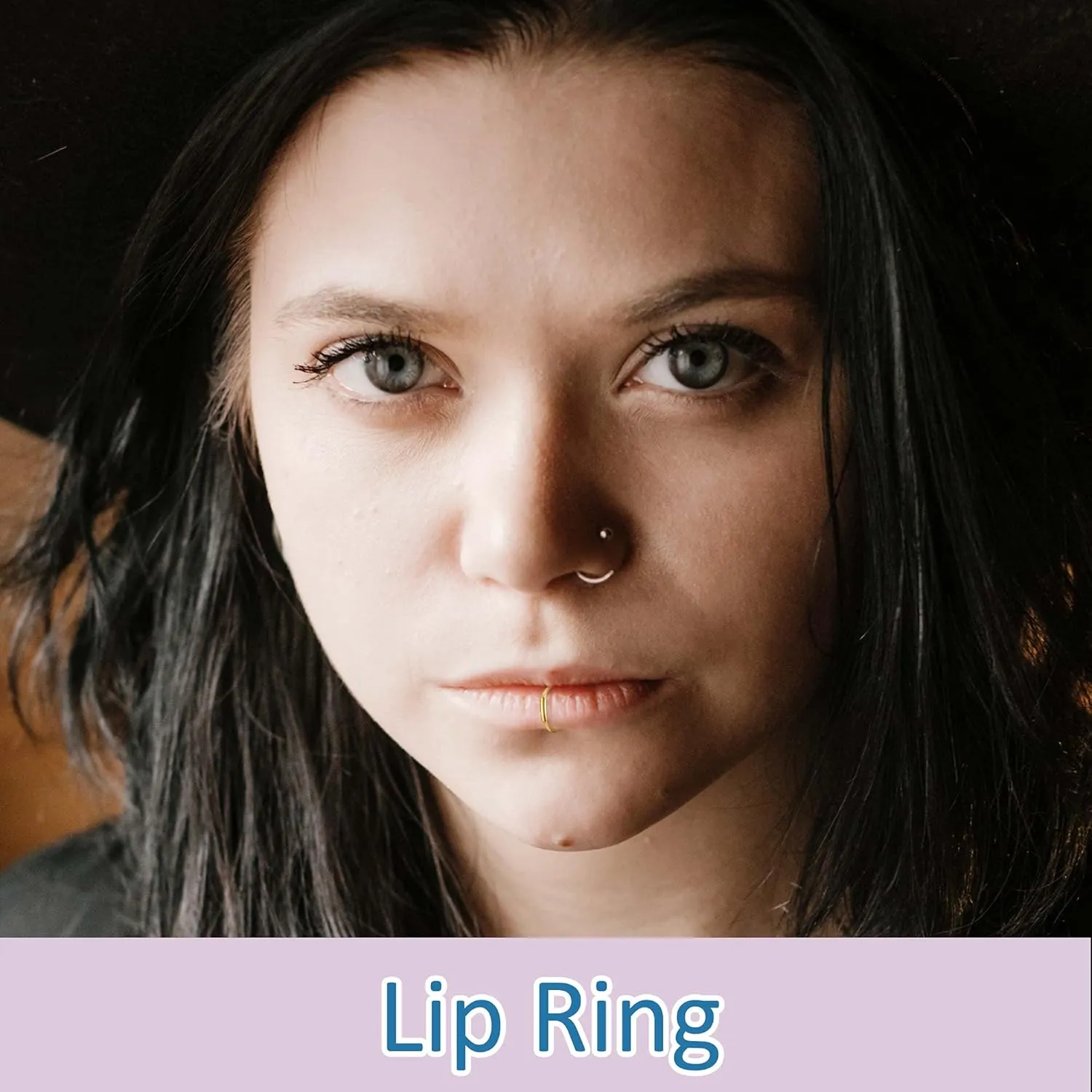 AllerPierce 20G Nose Rings Set 30-40Pcs Bone Screw L Shaped Studs Hypoallergenic Tragus Cartilage Ring Hoop Stainless Steel Piercing Jewelry for Women Men