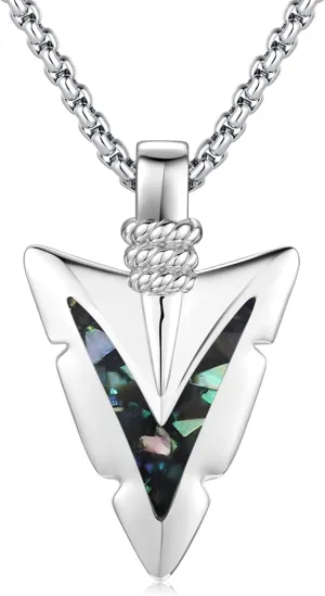 Arrowhead Necklace 925 Sterling Silver Arrow Pendant Necklace Jewelry Gifts for Men Women