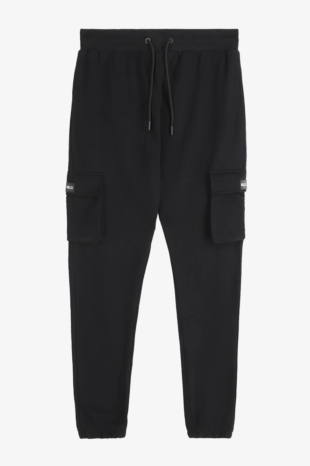 Black Cargo Pocket Trousers - S24 - MTR104R