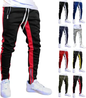 Cargo Sweatpants for Men Mens Lounge Pants Jogger Pants Slim Fit Bodybuilding Tapered Sweatpant with Pockets Running