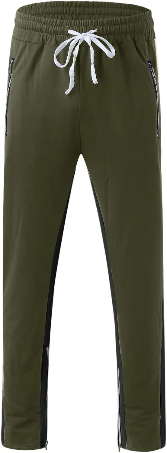 Cargo Sweatpants for Men Mens Lounge Pants Jogger Pants Slim Fit Bodybuilding Tapered Sweatpant with Pockets Running