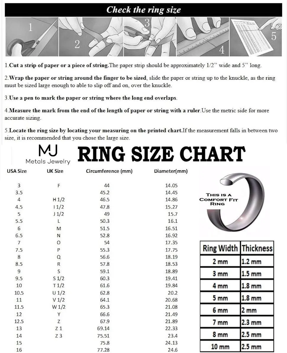 Ceramic Wedding Band Classic High Polished Ring Varying Colors and Widths to Choose From