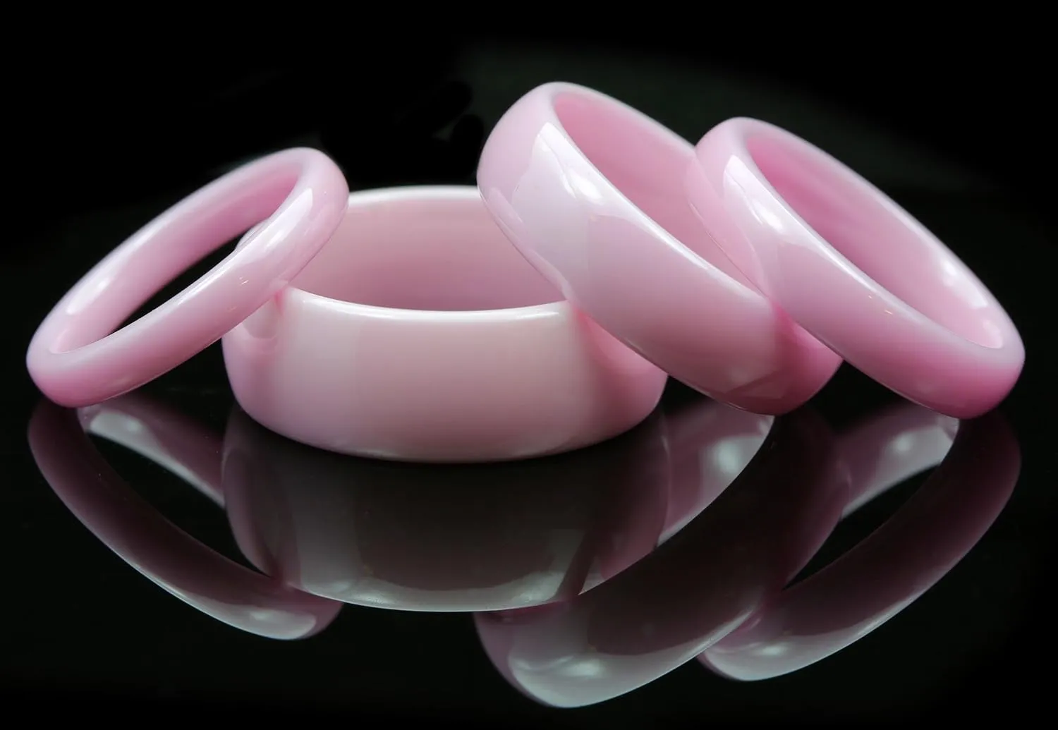 Ceramic Wedding Band Classic High Polished Ring Varying Colors and Widths to Choose From