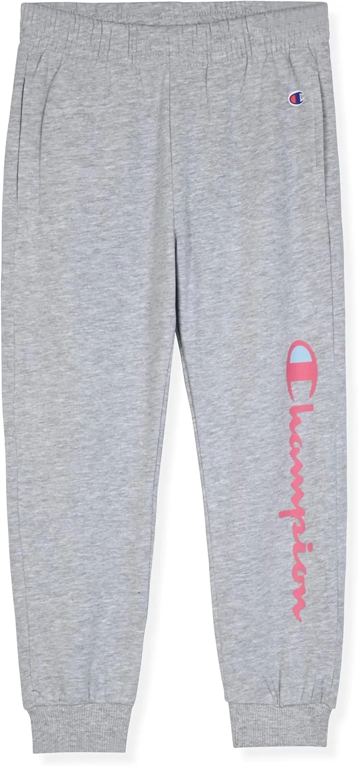 Champion Girls Hoodie and Sweatpant Set for Kids Athletic Fleece Sweatsuit