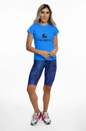 Compression Bike Short-Blue Marble