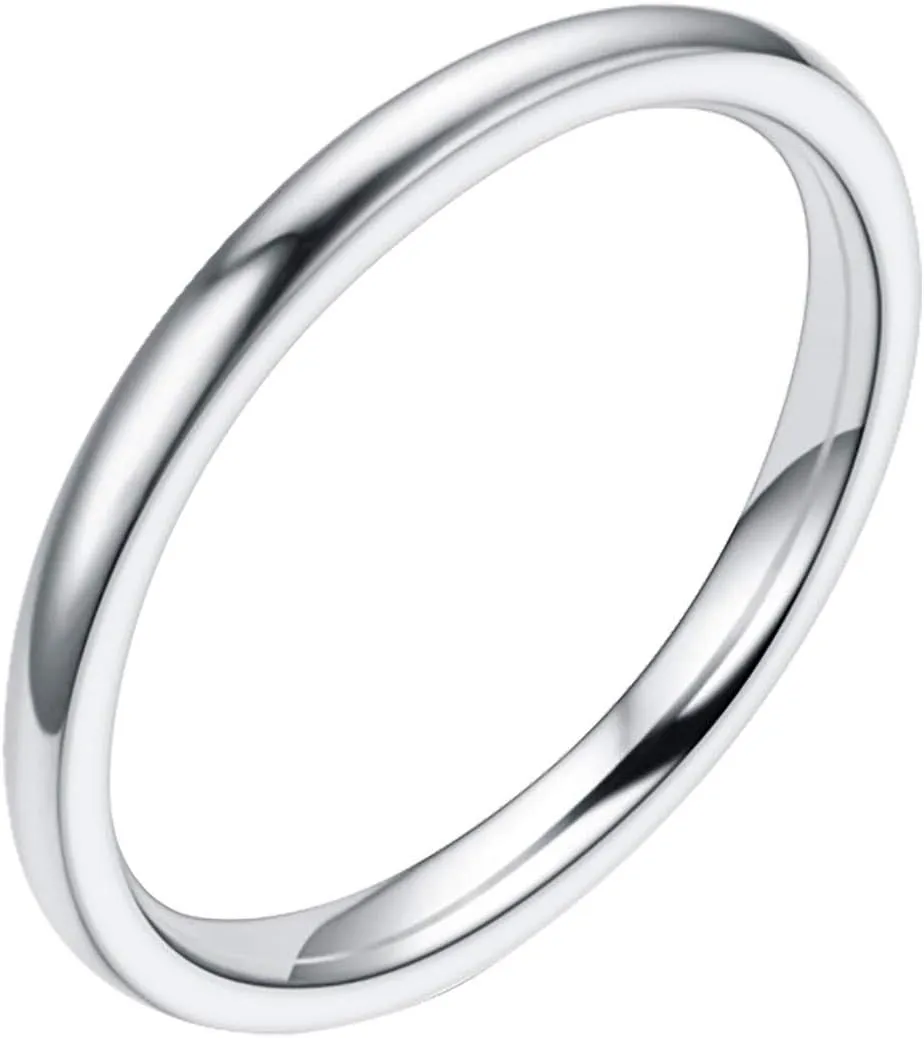 Contracted Women's Fine Polished Ring Tail Fashion Couple Hand 2MM Ring Rings Rings for Men Snake (Multicolor, 5)