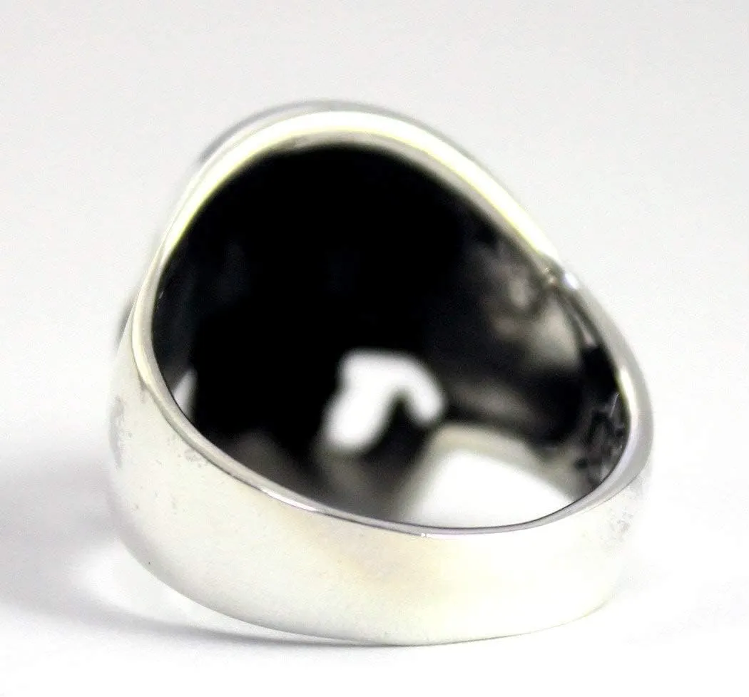 COSUMOSU Sterling Silver Skull Rings Punk Biker large big Rings for Men