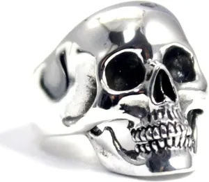 COSUMOSU Sterling Silver Skull Rings Punk Biker large big Rings for Men