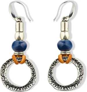 Country Western Earrings for Women, Teenagers - Boho Festival Accessories Filigree Geometric Dangling Silver Turquoise Teardrop Earring Set