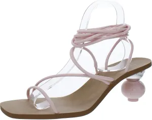 Cufflinks Inc. INC Womens Chedel Faux Leather Square Toe Heels Pink 8.5 Medium (B,M)