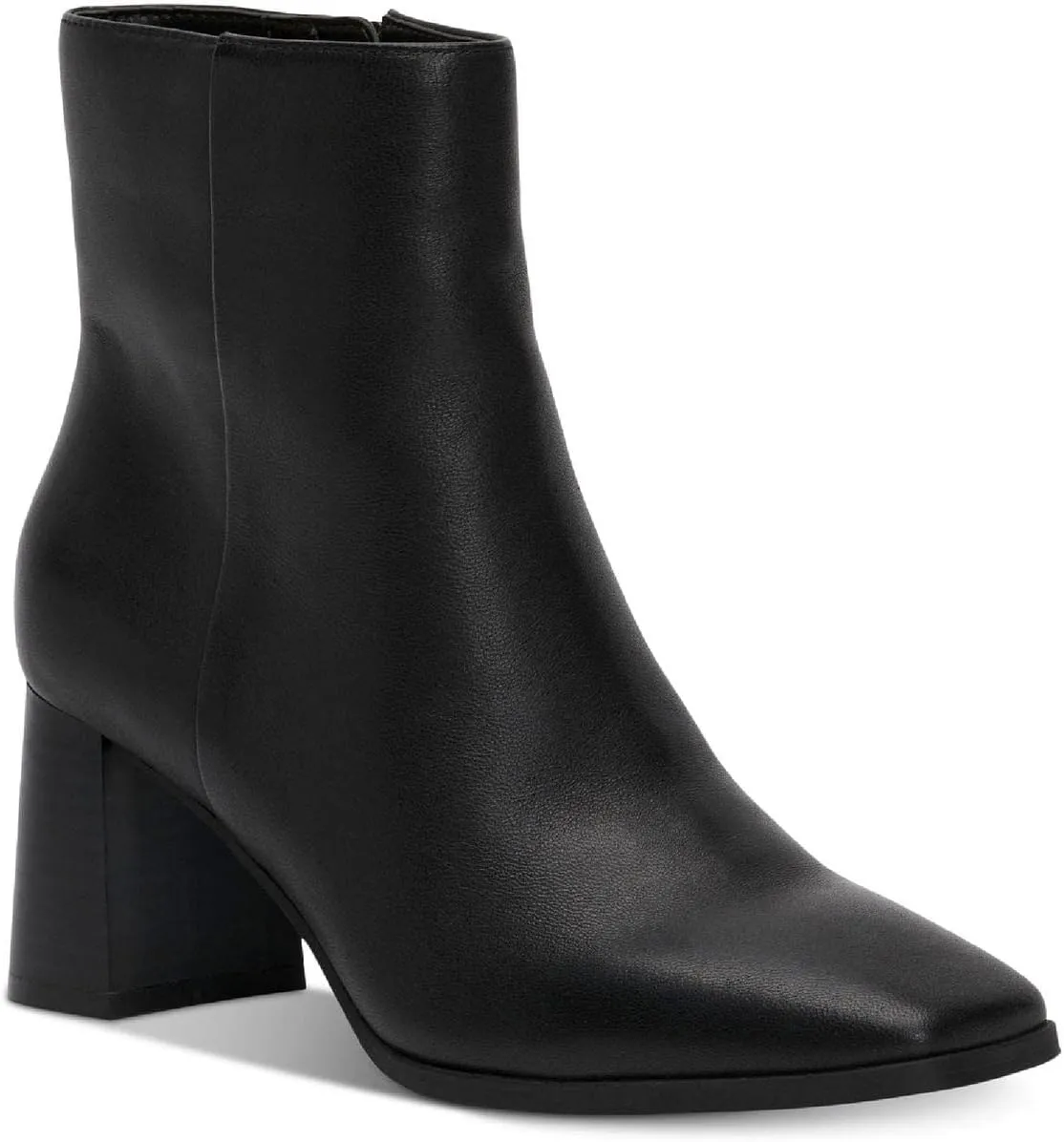 Cufflinks Inc. Womens Dasha Leather Square Toe Booties, Black, 11 Medium