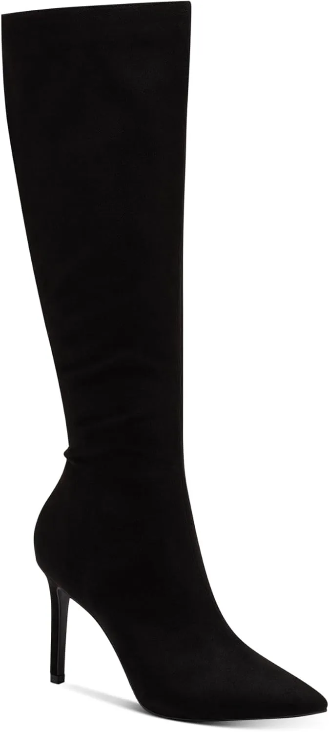 Cufflinks Inc. Women's Rajel Faux Suede Tall Knee-High Boots 12 Medium - Black Mc, 12