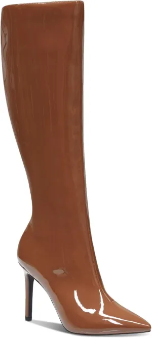 Cufflinks Inc. Women's RAJELP STILETTO DRESSY Knee-High Boots Medium - Brown, 8.5