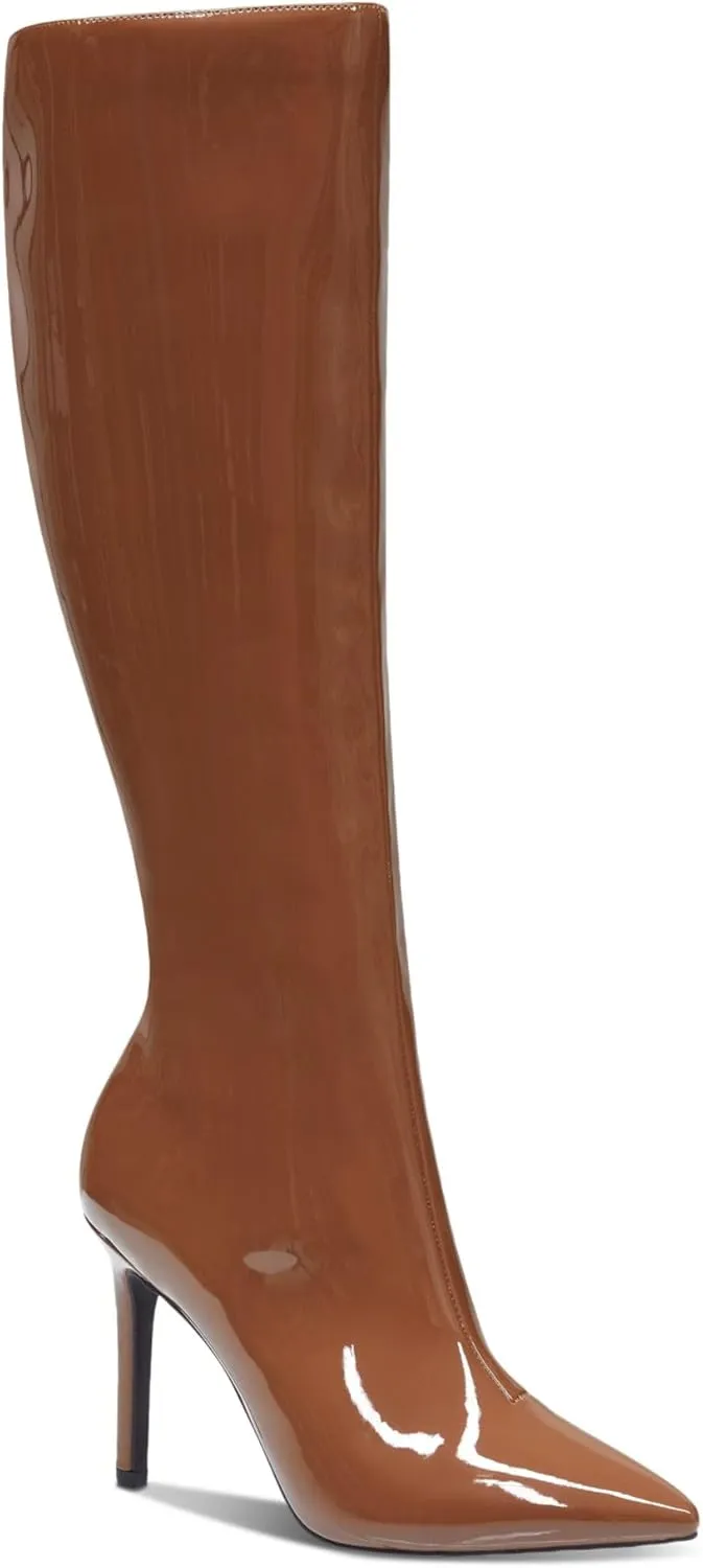 Cufflinks Inc. Women's RAJELP STILETTO DRESSY Knee-High Boots Medium - Brown, 8.5