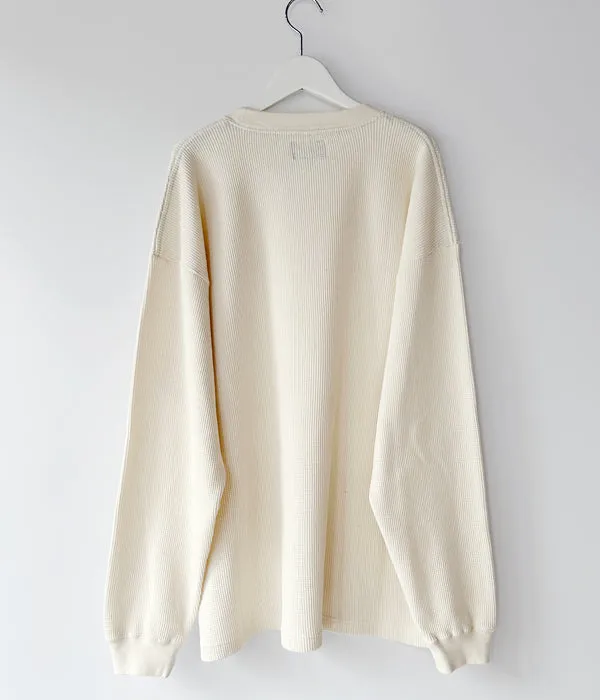 DESCENDANT/GAUFRE WAFFLE LS (OFF WHITE)