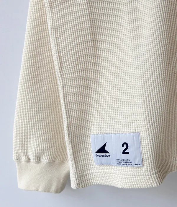 DESCENDANT/GAUFRE WAFFLE LS (OFF WHITE)
