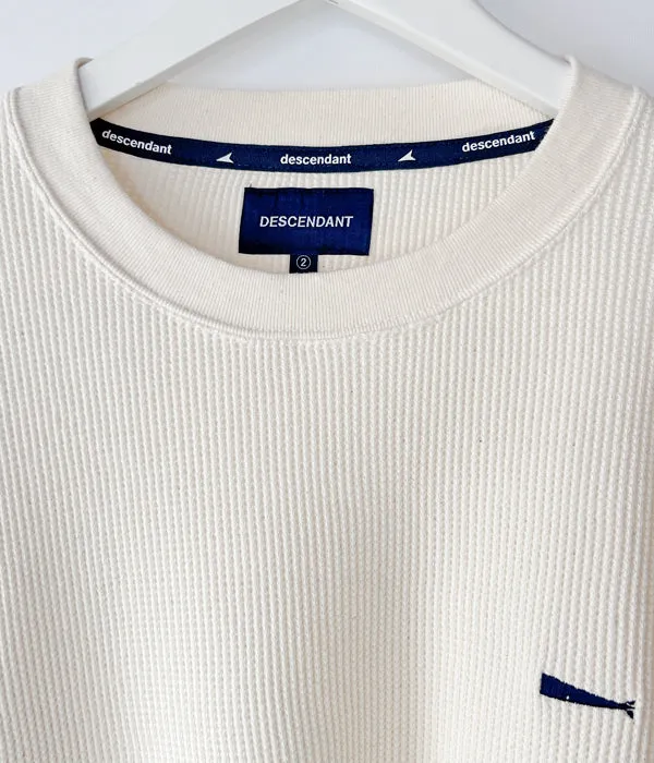 DESCENDANT/GAUFRE WAFFLE LS (OFF WHITE)