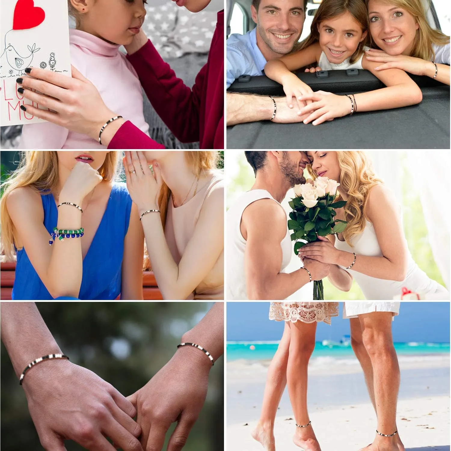 Desimtion Gifts for Boyfriend, Couples Bracelets for Him Girlfriend Her, I Love You Morse Code Bracelet, Long Distance Relationships Matching Bracelets