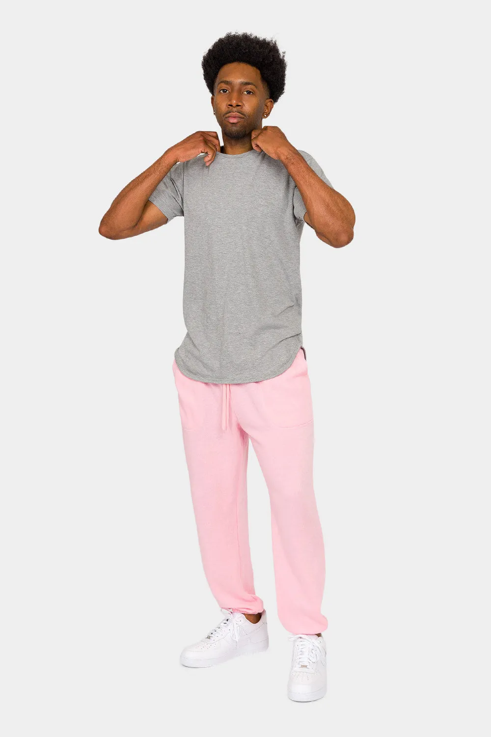 Essential Solid Lightweight Fleece Sweatpants