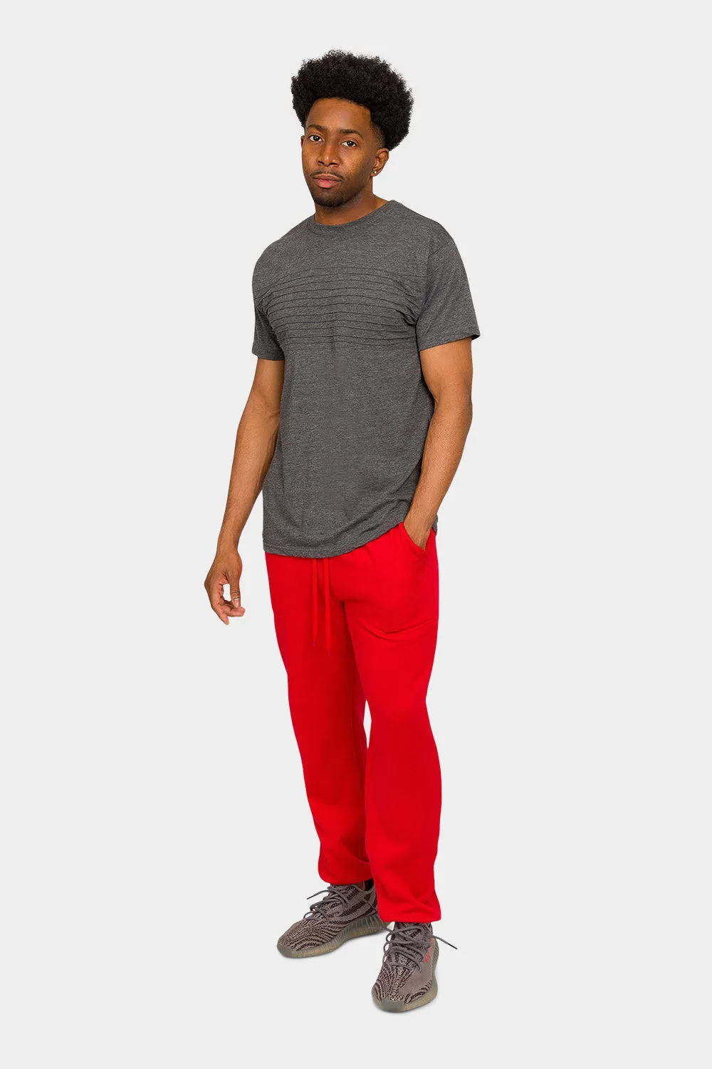Essential Solid Lightweight Fleece Sweatpants