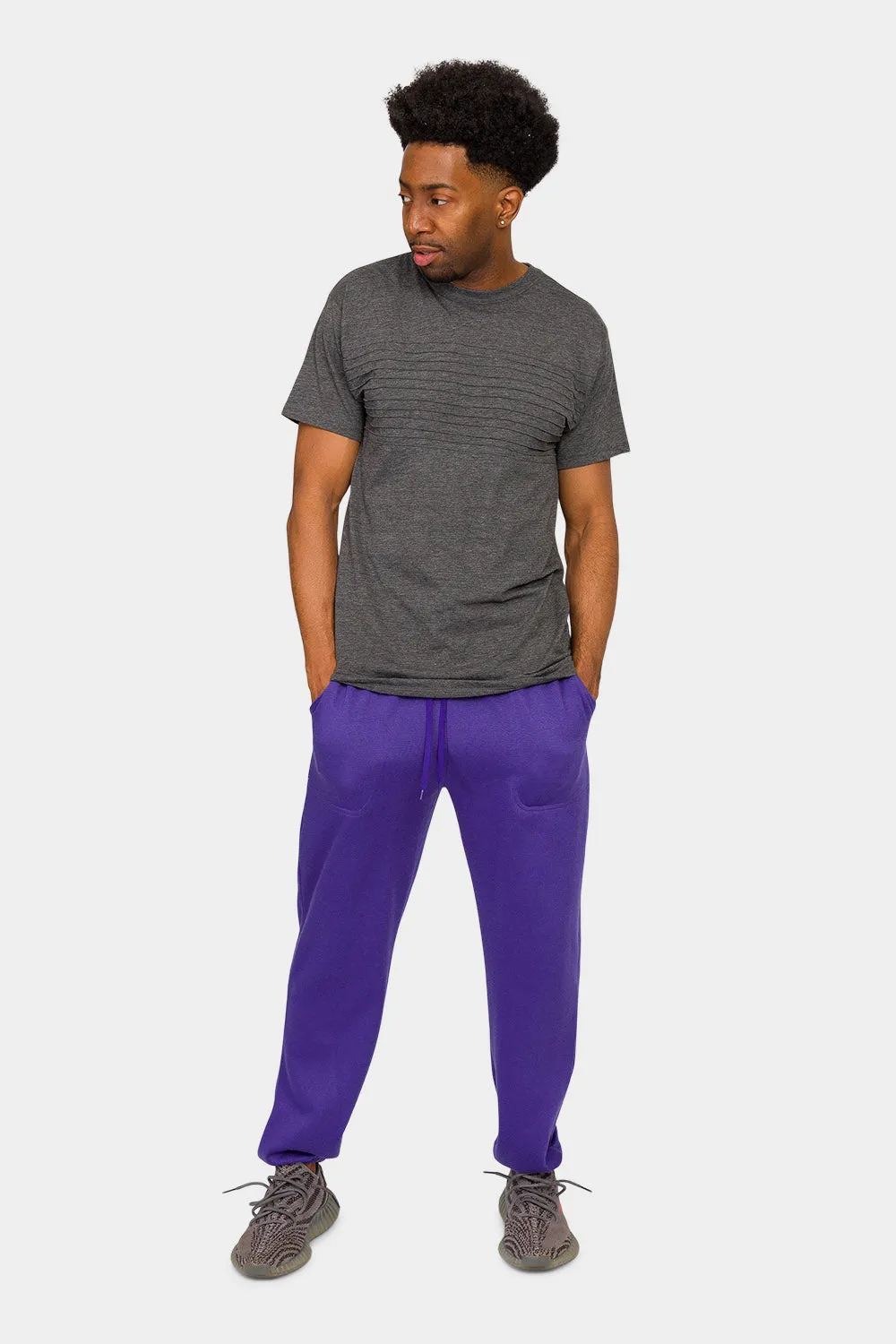 Essential Solid Lightweight Fleece Sweatpants
