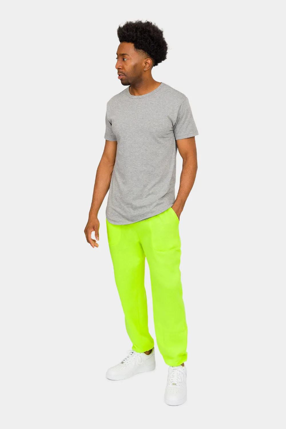Essential Solid Lightweight Fleece Sweatpants