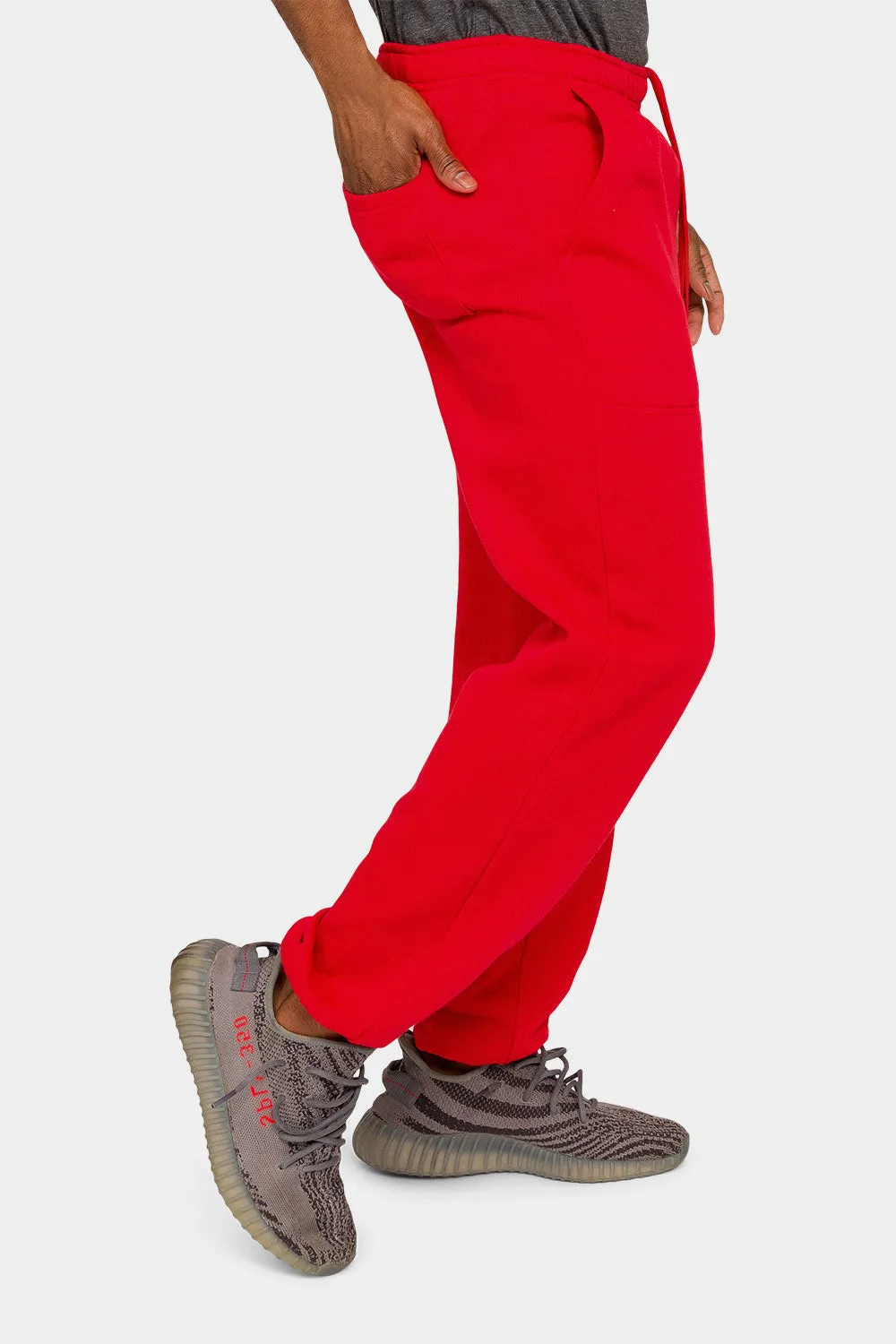 Essential Solid Lightweight Fleece Sweatpants