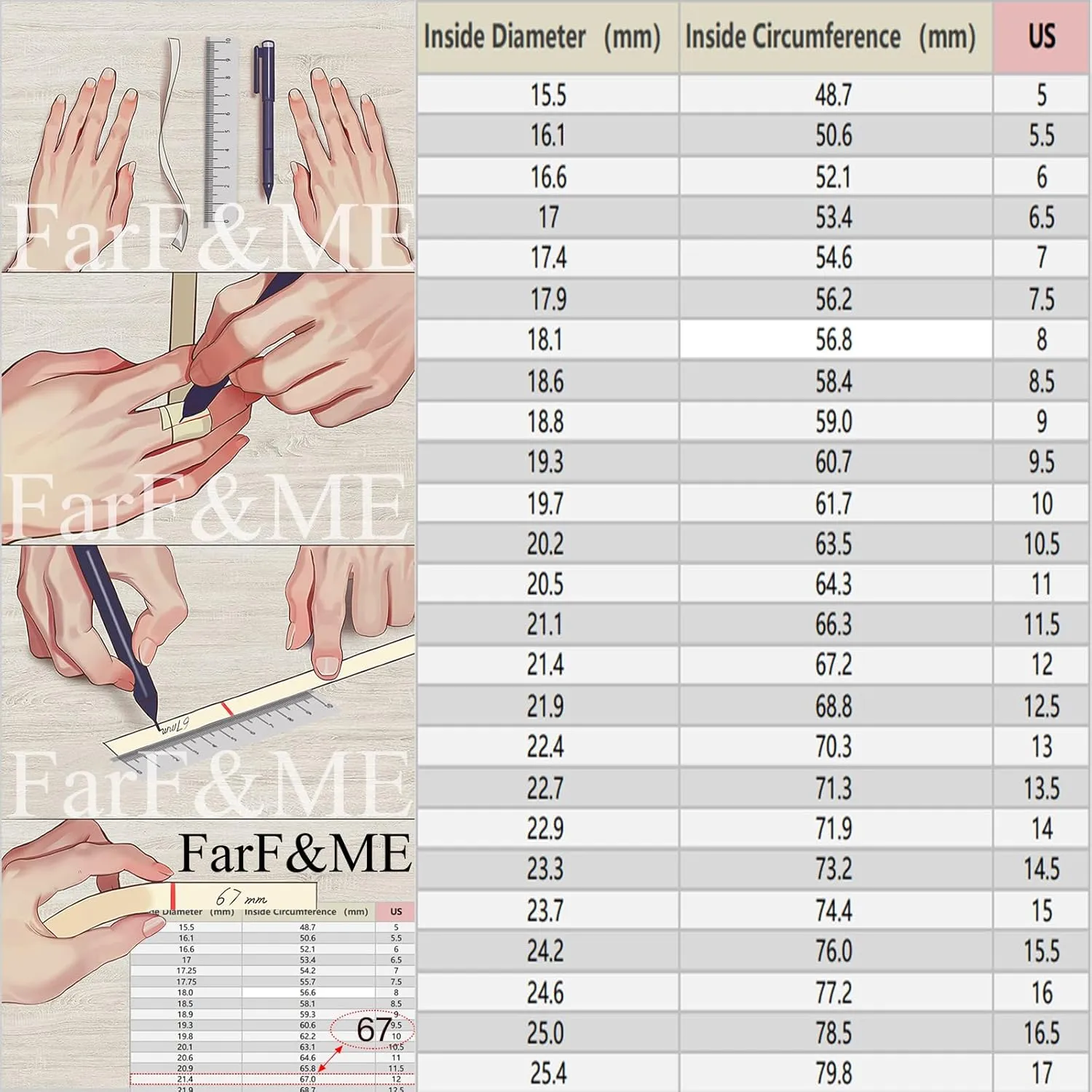 FarF&ME 6mm 8mm Men Ring Dome High Polished Silver/18K Gold Plated Tungsten Couple Ring Engagement Wedding Band Comfort Fit 8-12