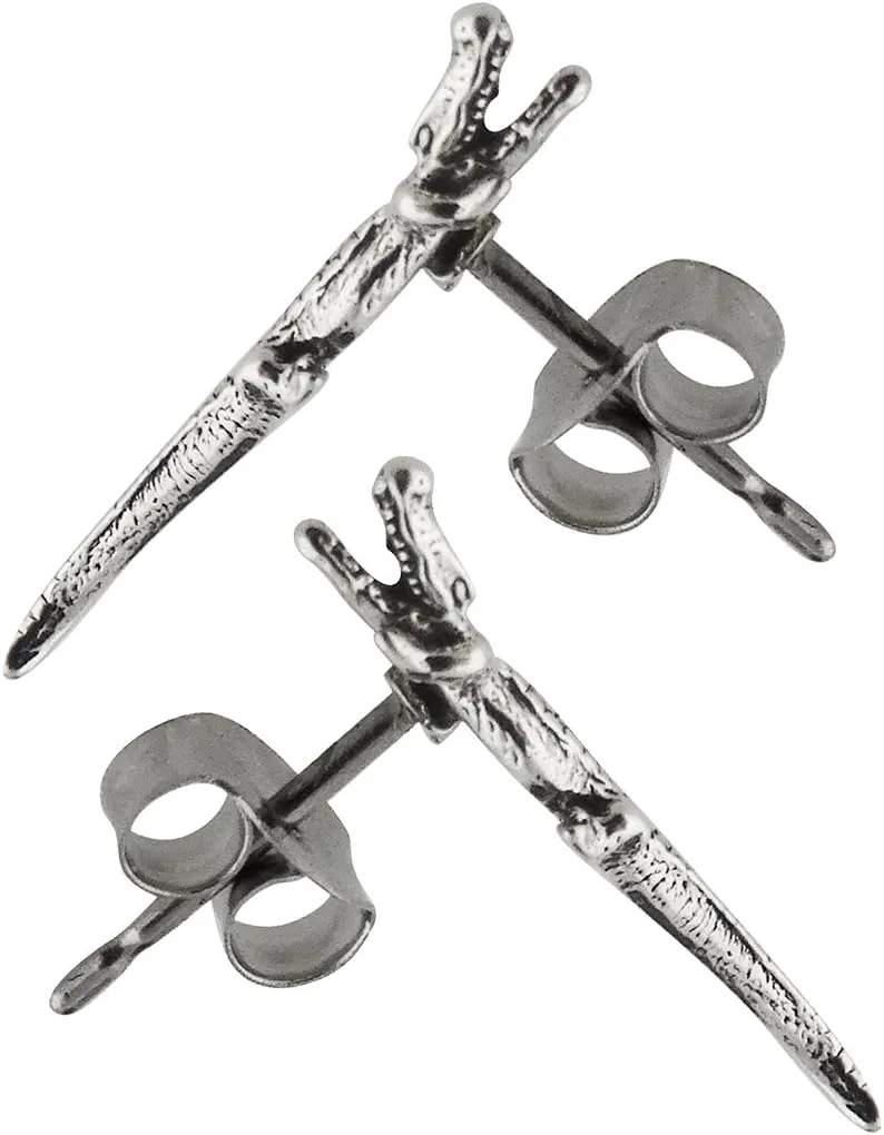 FashionJunkie4Life Sterling Silver Animal Stud Earrings with Butterfly Backs