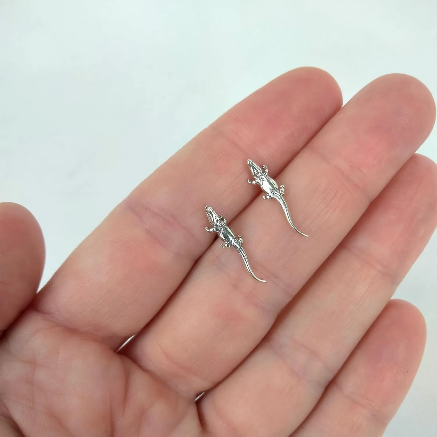 FashionJunkie4Life Sterling Silver Animal Stud Earrings with Butterfly Backs