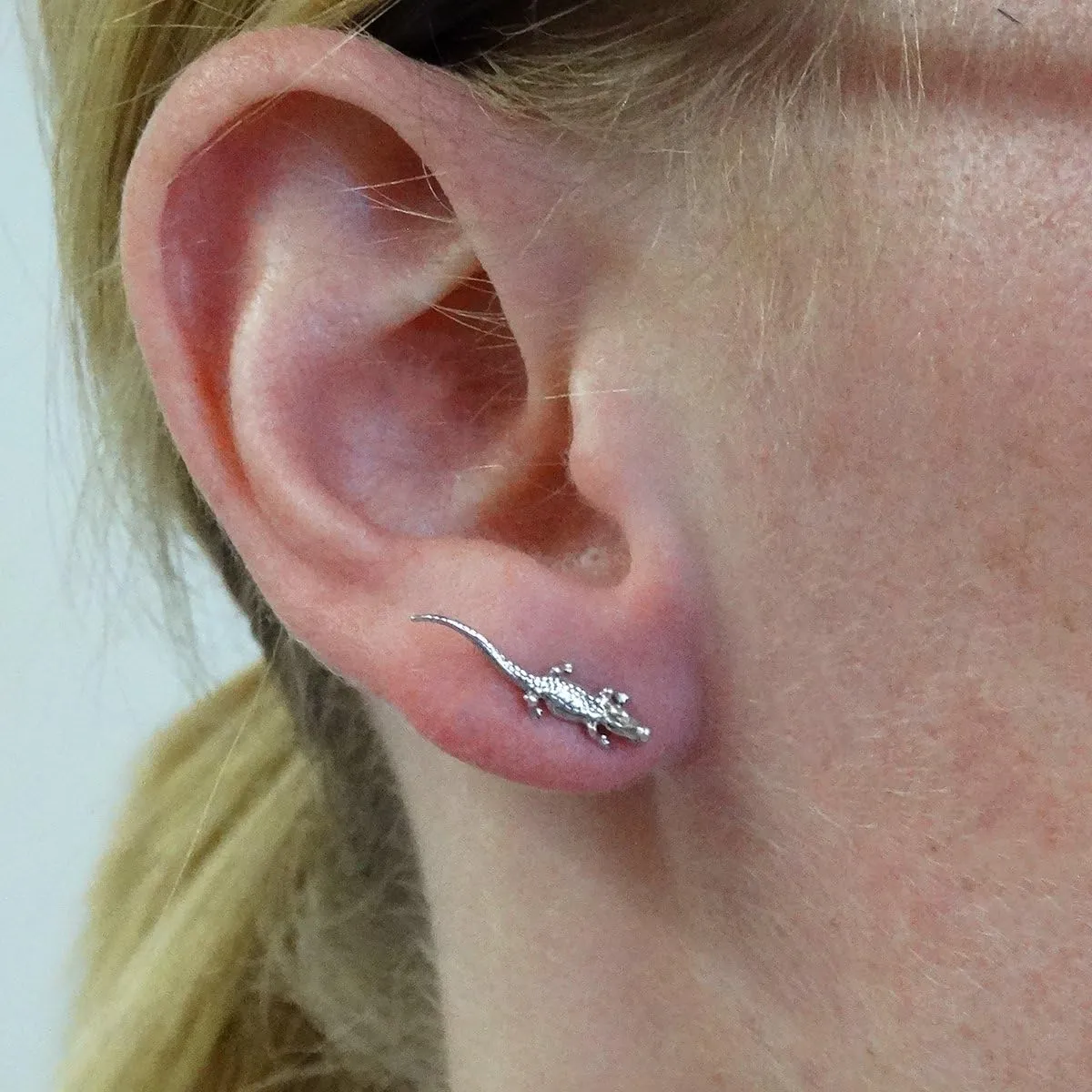 FashionJunkie4Life Sterling Silver Animal Stud Earrings with Butterfly Backs