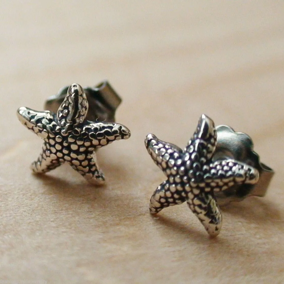 FashionJunkie4Life Sterling Silver Nautical Stud Earrings with Butterfly Backs