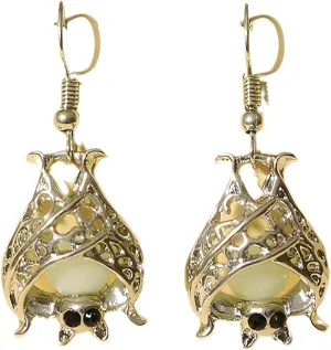 Glow in the Dark Bat Dangle Earrings Little Witchy Vampire Earrings Jewelry for Women