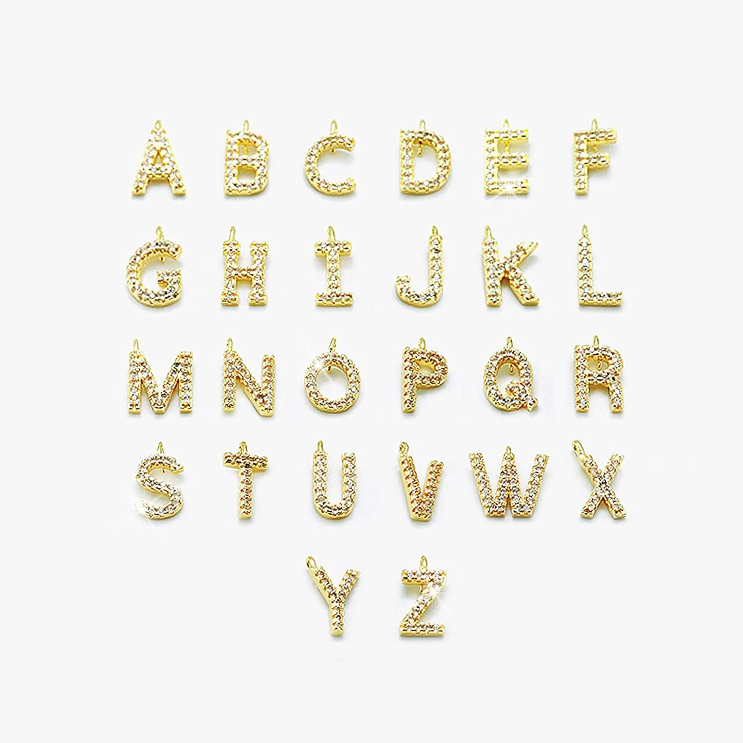 Gold Charm Necklace Initial Necklaces for Women Trendy Stuff Puffy Heart Bow Cross Butterfly Star Flower Charms Necklace Beach Vacation Essentials