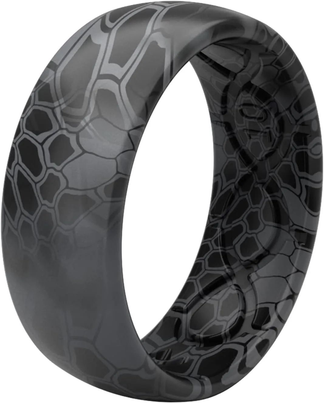 Groove Life Kryptek Camo Silicone Ring Breathable Rubber Wedding Rings for Men, Lifetime Coverage, Unique Design, Comfort Fit Ring