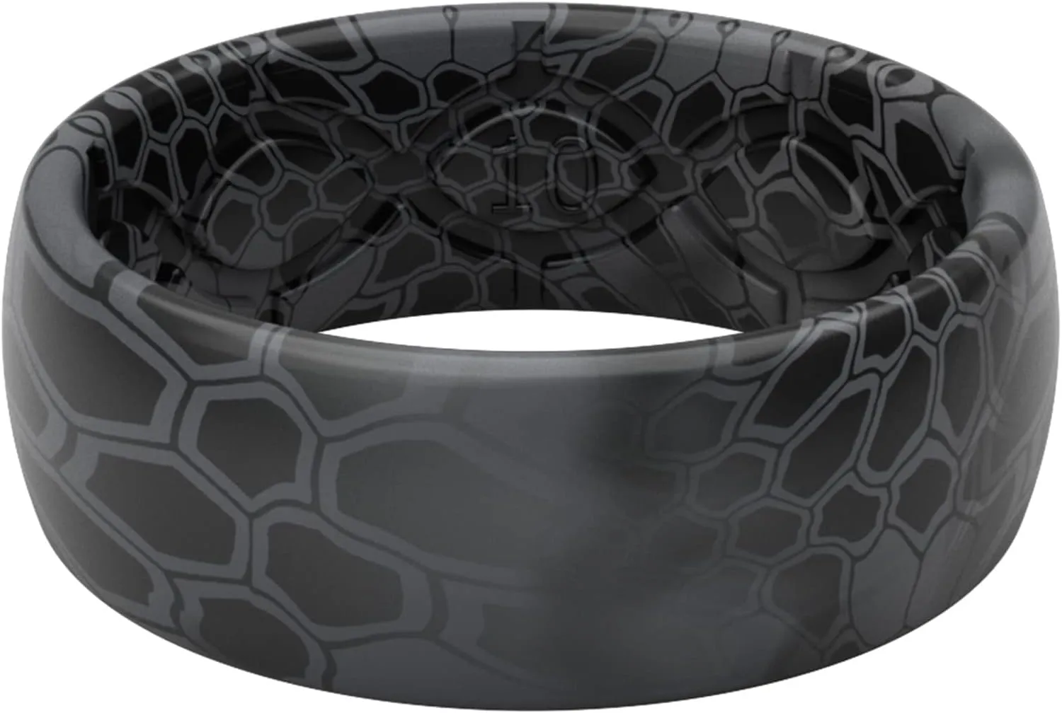 Groove Life Kryptek Camo Silicone Ring Breathable Rubber Wedding Rings for Men, Lifetime Coverage, Unique Design, Comfort Fit Ring
