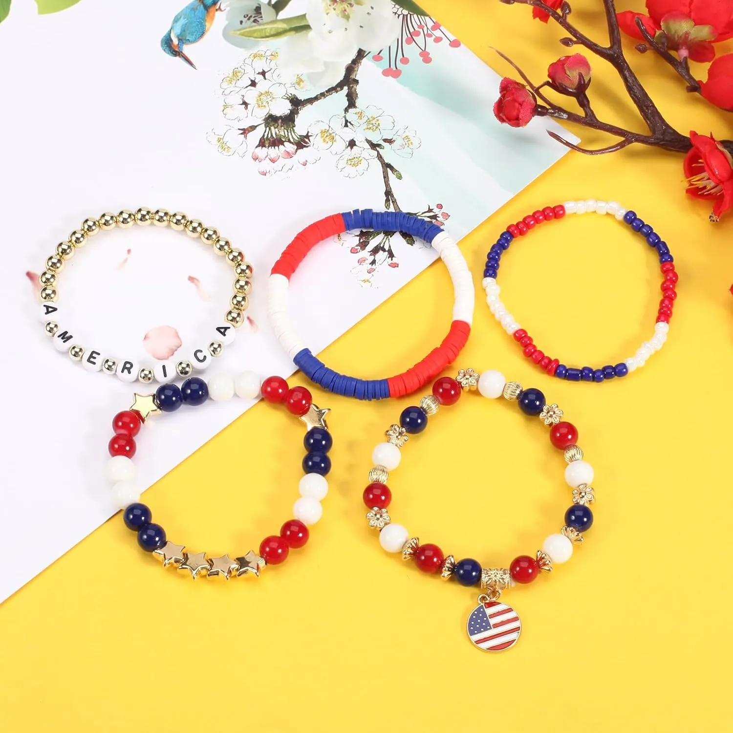 Halloween Bracelets for Women Boo Pumpkin Skull Ghosts Stretchy Beaded Bracelets Spooky Skeleton Bat Cat Stackable Bracelet Christmas Bracelet Jewelry