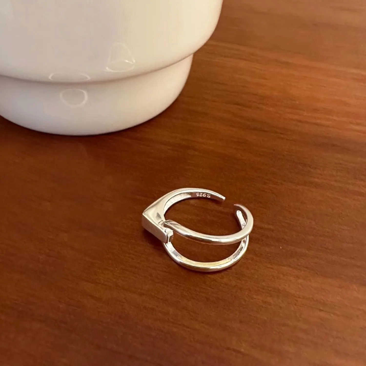 Handmade Rings 925 Sterling Silver Band Ring Adjustable Open Knuckle Rings Thumb Ring Statement Rings for Women Minimalist Jewelry