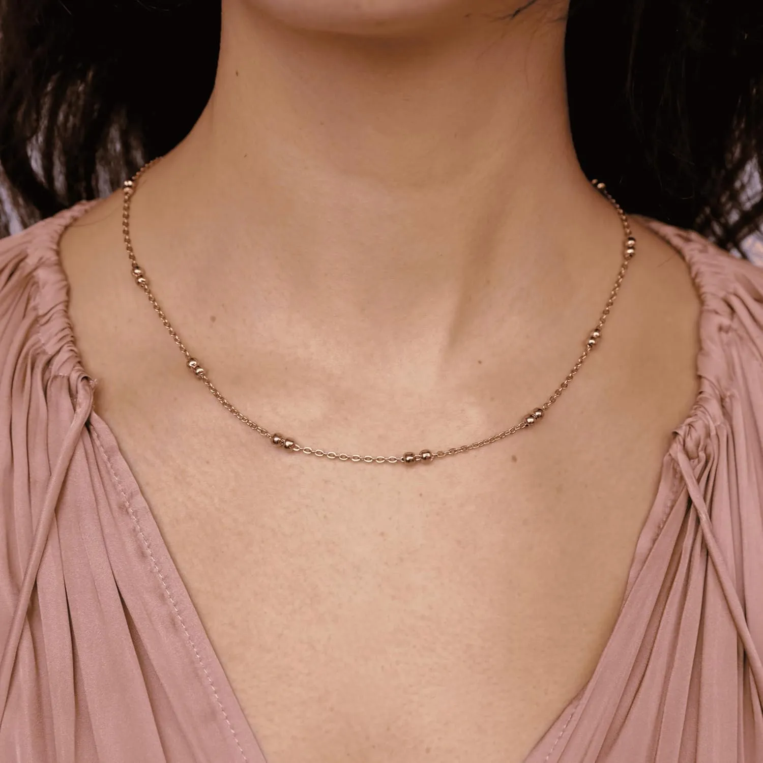 Hey Harper Gold Necklace For Women Trendy Necklace - 14K Golden PVD Coating Waterproof & Sweatproof Non Tarnish Jewelry Chain Necklaces