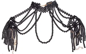 Jerollin Simulated Pearl Body Statement Necklace for Women, Fashion Collar Bib Necklaces Fashion Costume Jewelry