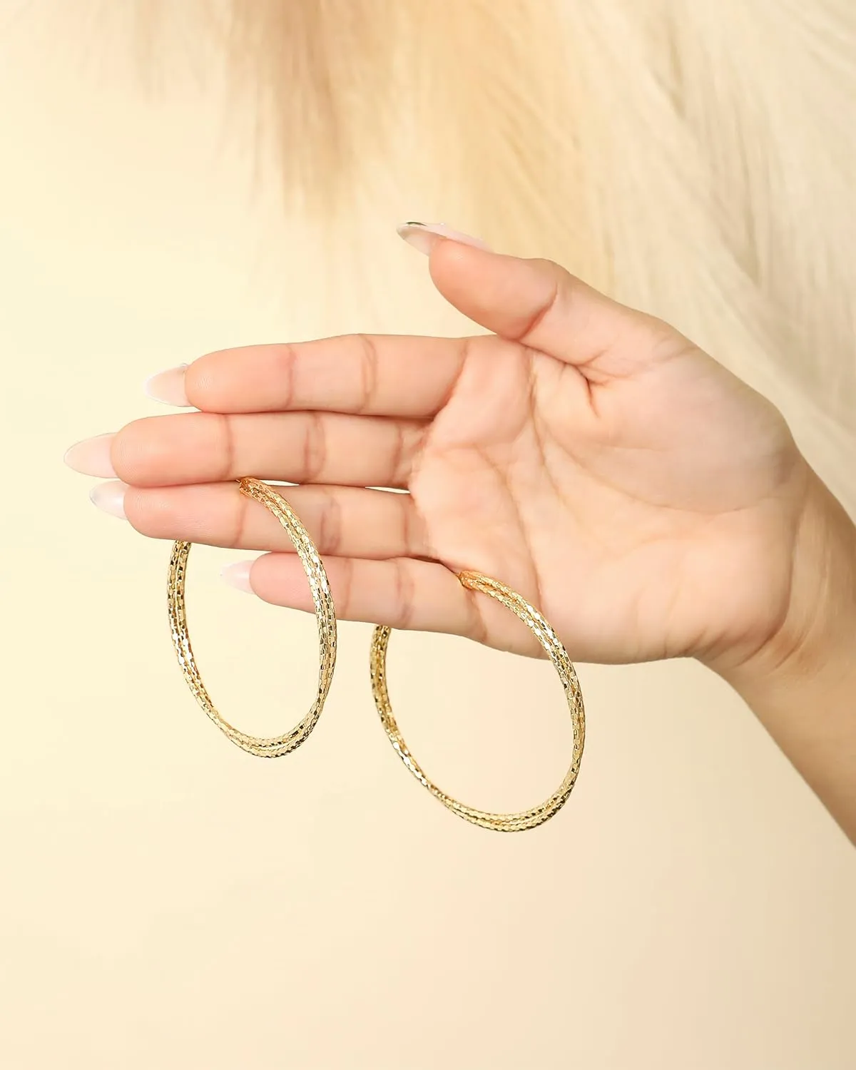 Jessica Simpson Womens Hoop Earrings - Silver-Tone or Gold-Tone Hoop Earrings for Women