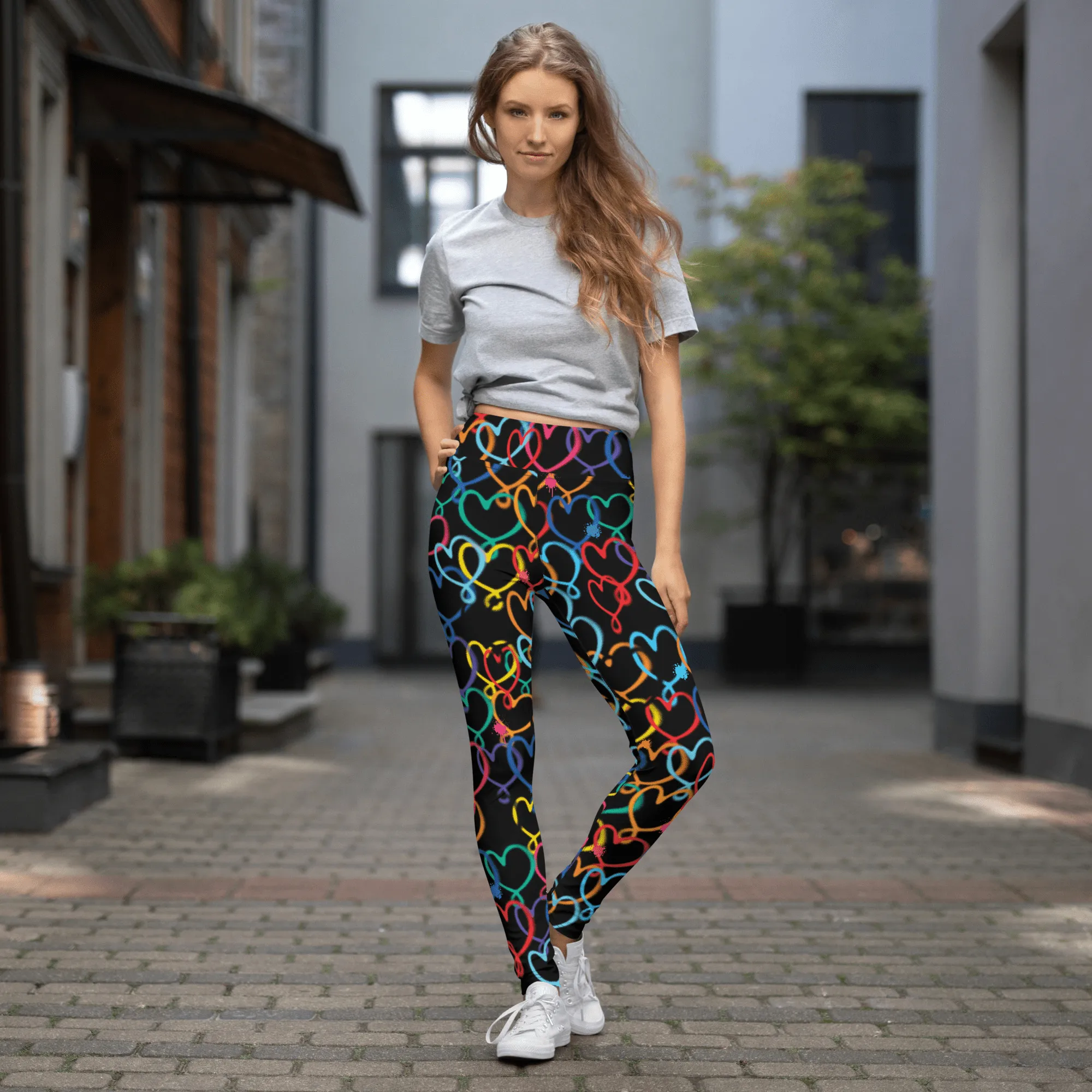JoJo Siwa Hearts High-Waisted Leggings