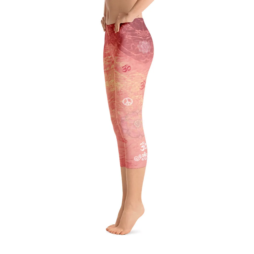 Lotus Sunrise Capri Leggings