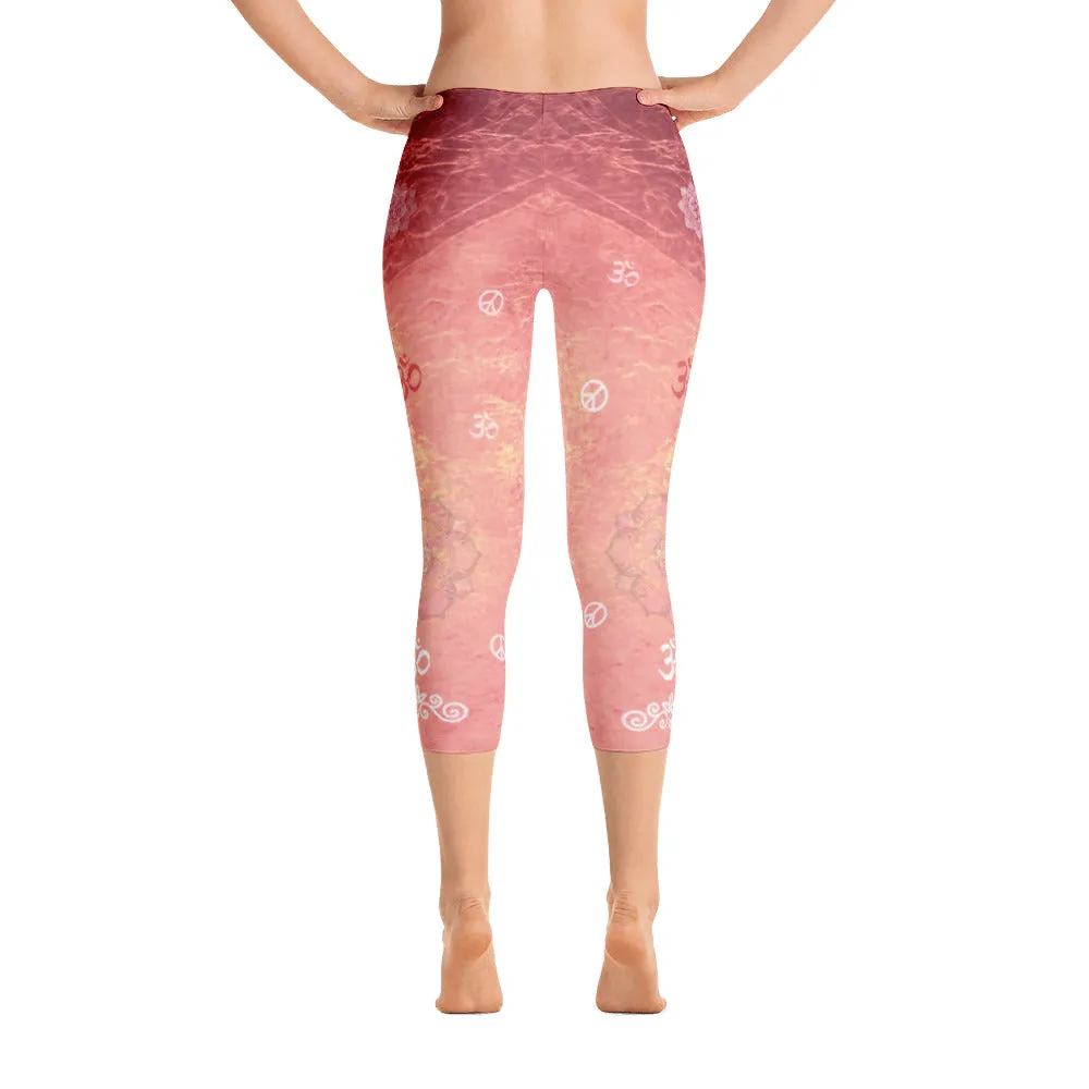Lotus Sunrise Capri Leggings